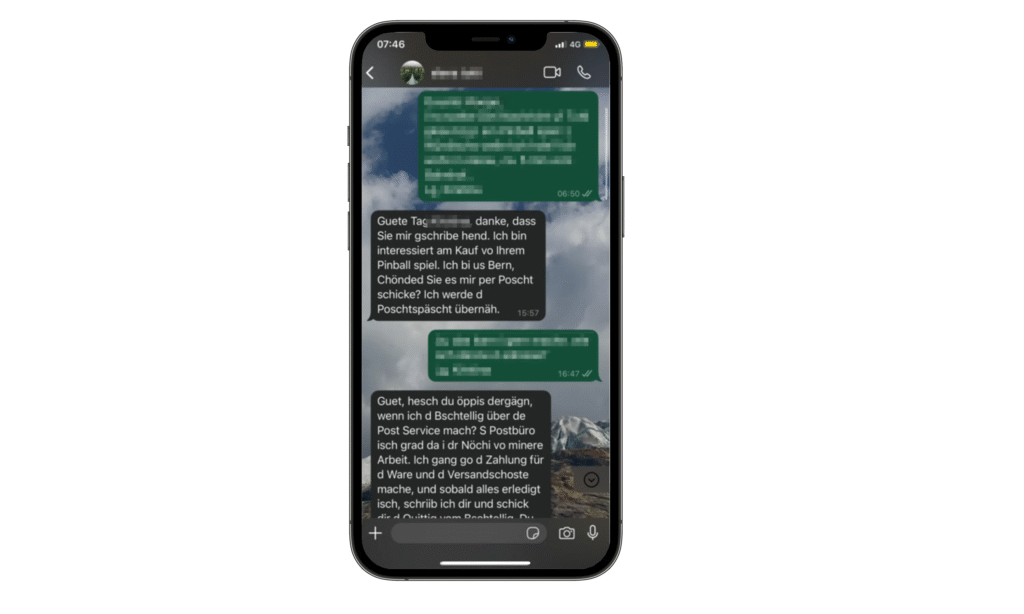 Gefälschte Postquittungen
