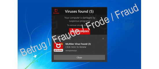 Fake-Warnung im Browser
