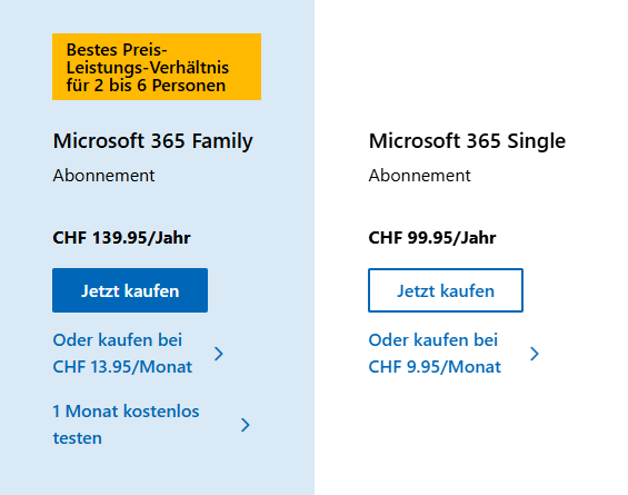 Microsoft Office 365 Preiserhöhung